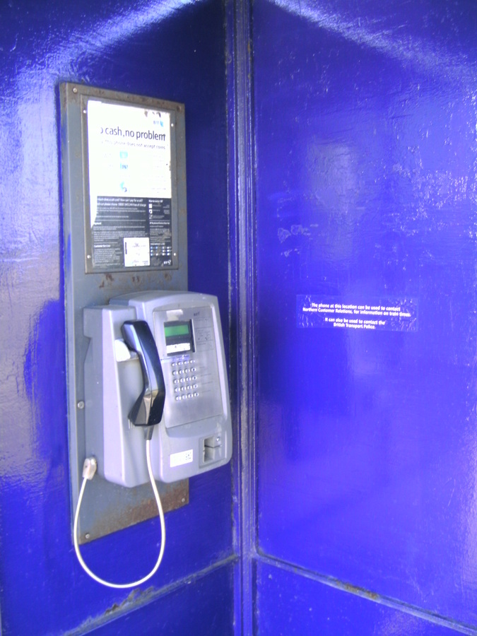 Payphone at Thornton Abbey station